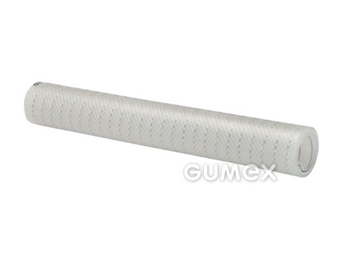 Potravinová hadica pre farmáciu PLUTONE PU PRESS, 13/23,5mm, FDA, 19bar/-0,1bar, PU (éterová báza), -30°C/+90°C, transparentná